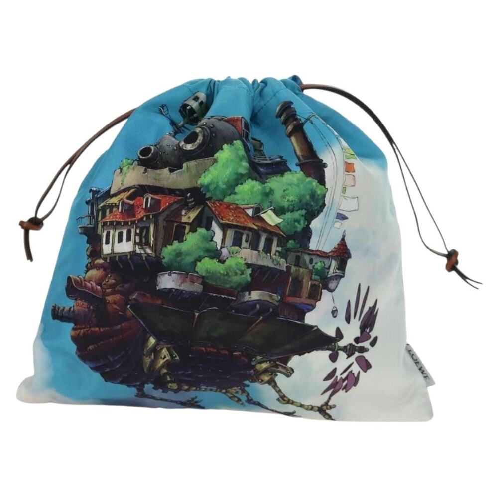 Loewe Canvas x Studio Ghibli Howl's Moving Castle Pouch Multicolor
